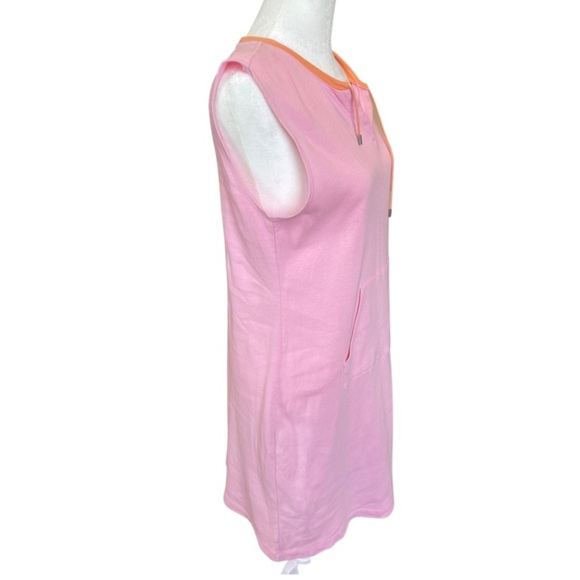 Lauren Ralph Lauren classic pink cotton dress with pocket in the front - Picture 2 of 5